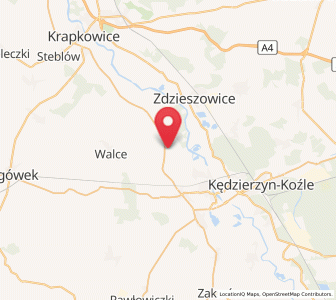 Map of Poborszów, Opole Voivodeship