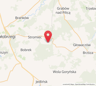 Map of Podlesie Duże, Mazovia