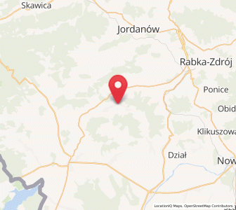 Map of Podsarnie, Lesser Poland