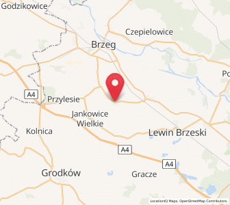 Map of Pogorzela, Opole Voivodeship