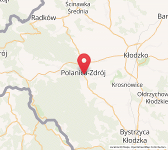 Map of Bad Altheide, Lower Silesia
