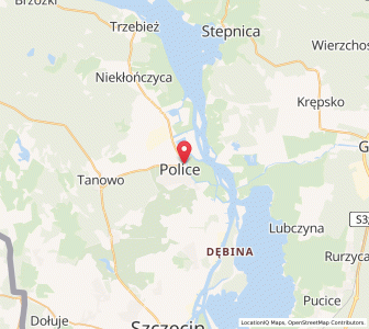 Map of Police, West Pomerania