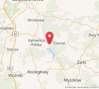Map of Poraj, Silesia