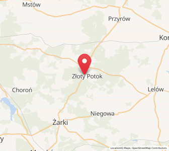 Map of Potok Złoty, Silesia