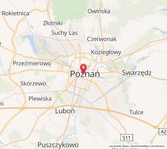 Map of Posen, Greater Poland