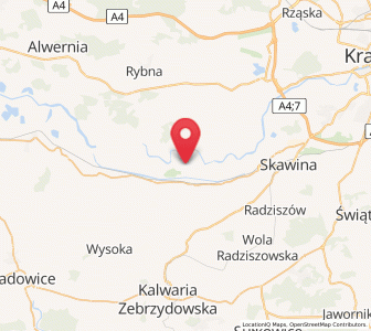 Map of Pozowice, Lesser Poland