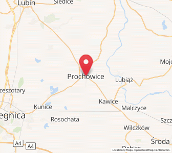 Map of Prochowice, Lower Silesia