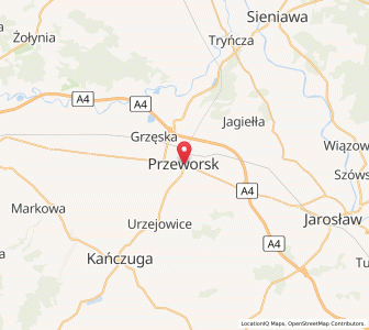 Map of Przeworsk, Subcarpathia