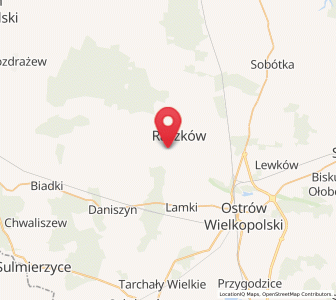 Map of Przybysławice, Greater Poland