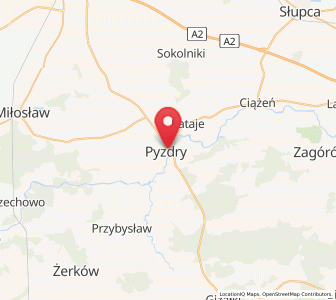 Map of Pießern, Greater Poland