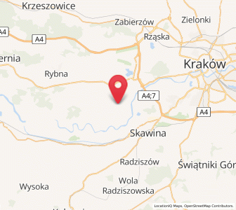 Map of Rączna, Lesser Poland