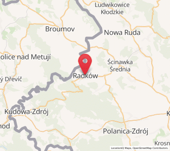 Map of Wünschelburg, Lower Silesia