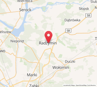 Map of Radzymin, Mazovia