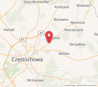 Map of Rędziny, Silesia