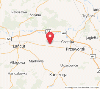 Map of Rogóźno, Subcarpathia