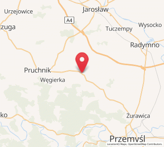 Map of Rokietnica, Subcarpathia