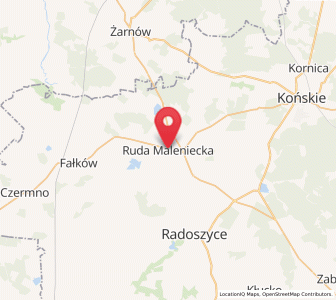 Map of Ruda Maleniecka, Świętokrzyskie