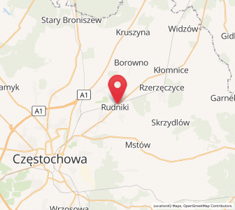 Map of Rudniki, Silesia