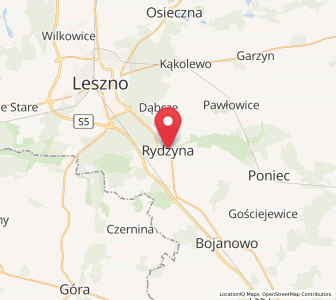 Map of Reißen, Greater Poland