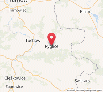 Map of Ryglice, Lesser Poland