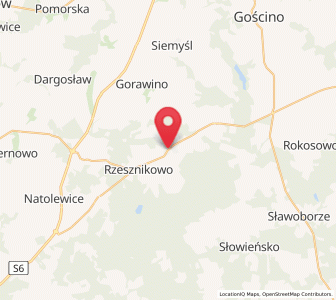 Map of Rymań, West Pomerania