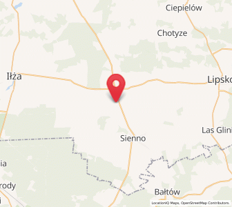 Map of Rzeczniów, Mazovia