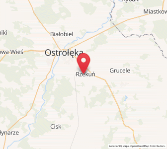 Map of Rzekuń, Mazovia