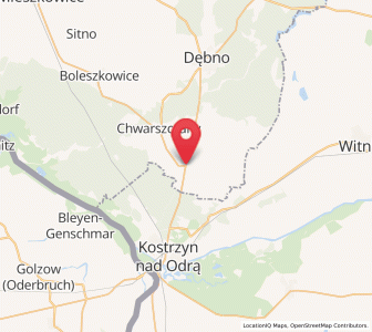 Map of Sarbinowo, West Pomerania
