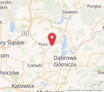 Map of Sarnów, Silesia