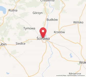 Map of Steinau an der Oder, Lower Silesia