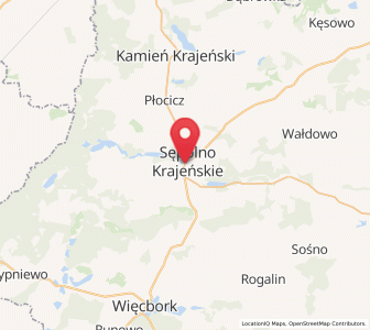 Map of Sępólno Krajeńskie, Kujawsko-Pomorskie