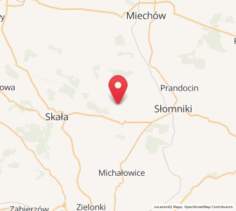Map of Sieciechowice, Lesser Poland