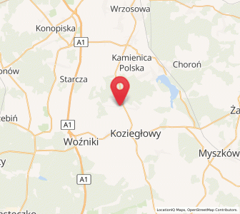 Map of Siedlec Duży, Silesia