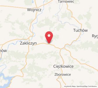 Map of Siemiechów, Lesser Poland