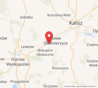 Map of Skalmierzyce, Greater Poland
