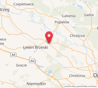 Map of Skorogoszcz, Opole Voivodeship