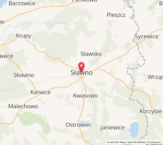 Map of Schlawe, West Pomerania