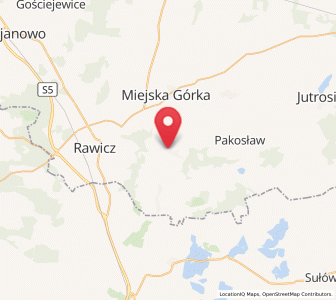 Map of Słupia Kapitulna, Greater Poland
