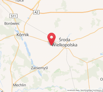 Map of Słupia Wiełka, Greater Poland