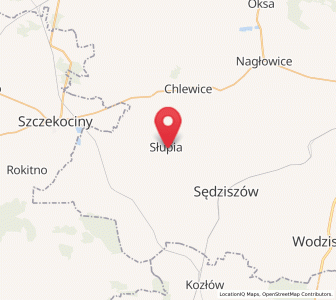 Map of Słupia, Świętokrzyskie