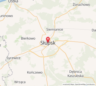 Map of Stolp in Pommern, Pomerania