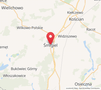 Map of Schmiegel, Greater Poland