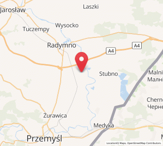 Map of Sośnica, Subcarpathia