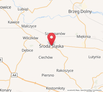 Map of Stradau, Lower Silesia