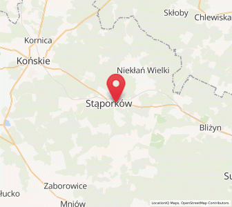 Map of Stąporków, Świętokrzyskie