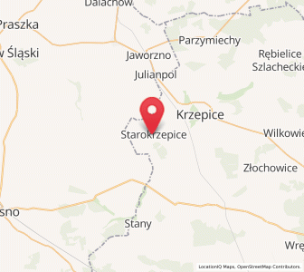 Map of Starokrzepice, Silesia