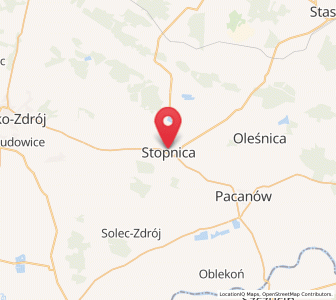Map of Stopnica, Świętokrzyskie