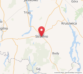 Map of Strzelno, Kujawsko-Pomorskie