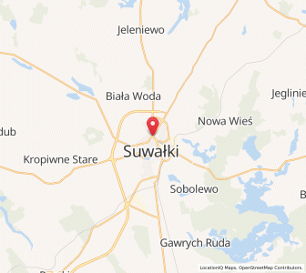 Map of Suwałki, Podlasie
