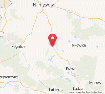 Map of Świerczów, Opole Voivodeship